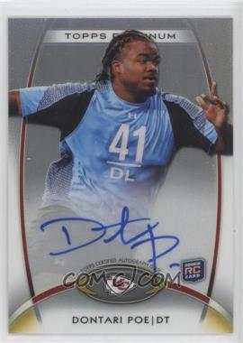 2012 Topps Platinum - [Base] - Refractor Autograph #163 - Rookie - Dontari Poe