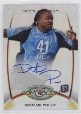 2012 Topps Platinum - [Base] - Refractor Autograph #163 - Rookie - Dontari Poe