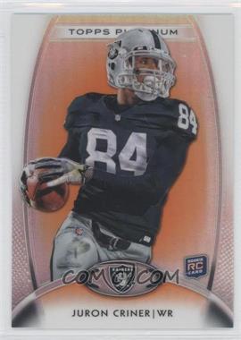 2012 Topps Platinum - [Base] - Retail Orange Refractor #128 - Rookie - Juron Criner