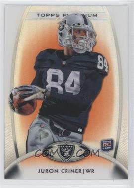 2012 Topps Platinum - [Base] - Retail Orange Refractor #128 - Rookie - Juron Criner