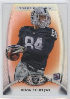 2012 Topps Platinum - [Base] - Retail Orange Refractor #128 - Rookie - Juron Criner