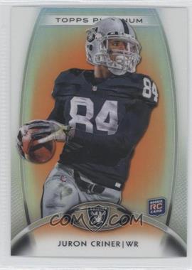 2012 Topps Platinum - [Base] - Retail Orange Refractor #128 - Rookie - Juron Criner