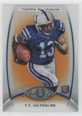 2012 Topps Platinum - [Base] - Retail Orange Refractor #147 - Rookie - T.Y. Hilton