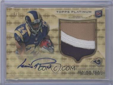 2012 Topps Platinum - [Base] - Superfractor Autographed Patch #109 - Rookie - Isaiah Pead /1