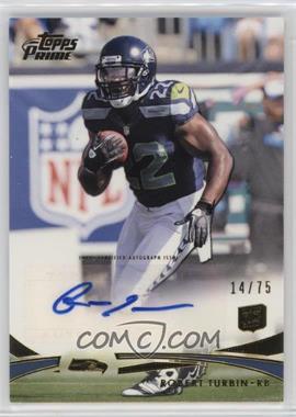 2012 Topps Prime - [Base] - Gold Rookie Autographs #103 - Robert Turbin /75