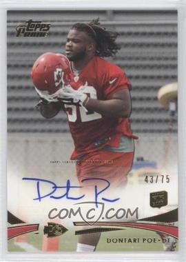 2012 Topps Prime - [Base] - Gold Rookie Autographs #109 - Dontari Poe /75