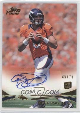 2012 Topps Prime - [Base] - Gold Rookie Autographs #18 - Brock Osweiler /75