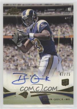 2012 Topps Prime - [Base] - Gold Rookie Autographs #69 - Brian Quick /75