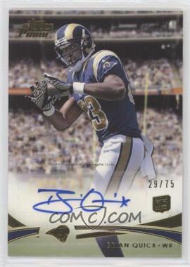 2012 Topps Prime - [Base] - Gold Rookie Autographs #69 - Brian Quick /75