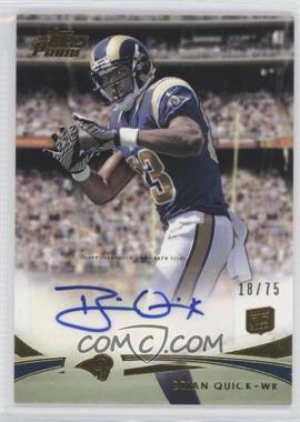 2012 Topps Prime - [Base] - Gold Rookie Autographs #69 - Brian Quick /75