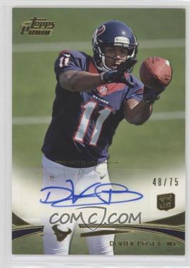2012 Topps Prime - [Base] - Gold Rookie Autographs #98 - DeVier Posey /75