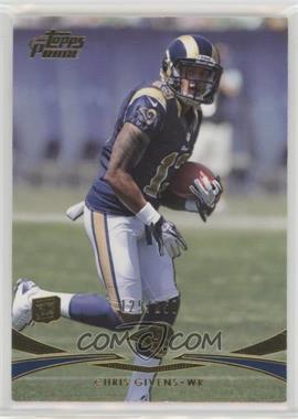 2012 Topps Prime - [Base] - Gold #75 - Chris Givens /250