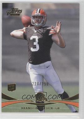 2012 Topps Prime - [Base] - Gold #99 - Brandon Weeden /250