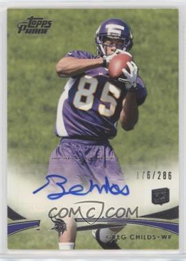 2012 Topps Prime - [Base] - Rookie Autographs #115 - Greg Childs /286