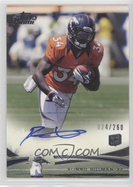 2012 Topps Prime - [Base] - Rookie Autographs #91 - Ronnie Hillman /260