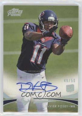 2012 Topps Prime - [Base] - Silver Rainbow Rookie Autographs #98 - DeVier Posey /50