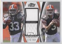 Trent Richardson, Brandon Weeden #/405