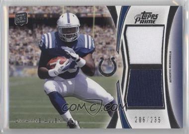 2012 Topps Prime - Dual Relics #DR-DA - Dwayne Allen /235