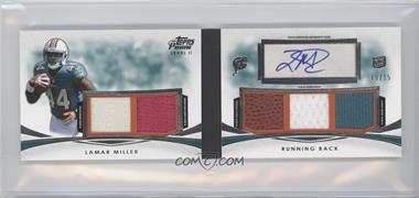 2012 Topps Prime - Level II Autographed Relic Book #PII-LM - Lamar Miller /15
