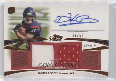 2012 Topps Prime - Level V Autograph Relics - Copper #PV-DP - DeVier Posey /50