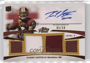 2012 Topps Prime - Level V Autograph Relics - Copper #PV-RG - Robert Griffin III /50