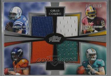 2012 Topps Prime - Quad Combo Relics #QCR-LOGT - Andrew Luck, Brock Osweiler, Robert Griffin III, Ryan Tannehill /610 [Noted]