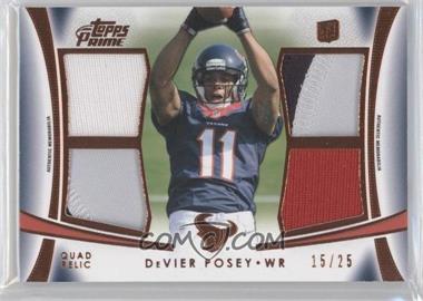 2012 Topps Prime - Quad Relics - Copper #QR-DP - DeVier Posey /25