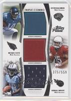 Justin Blackmon, Michael Floyd, Kendall Wright #/559