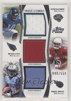 Justin Blackmon, Michael Floyd, Kendall Wright #/559