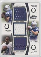 Andrew Luck, Coby Fleener, T.Y. Hilton #/559