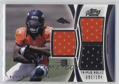 2012 Topps Prime - Triple Relics #TR-RH - Ronnie Hillman /194