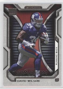 2012 Topps Strata - [Base] - Hobby Thick Stock #122 - David Wilson