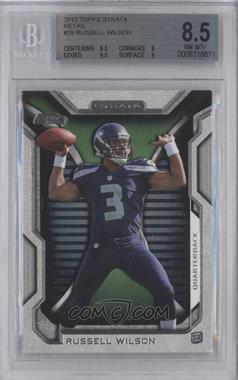 2012 Topps Strata - [Base] - Hobby Thick Stock #29 - Russell Wilson [BGS 8.5 NM‑MT+]