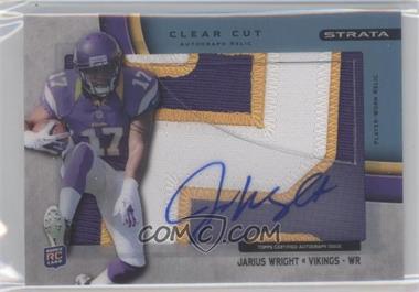 2012 Topps Strata - Clear Cut Autograph Rookie Relics - Blue Patch #CCAR-JW - Jarius Wright /75