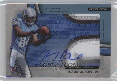 2012 Topps Strata - Clear Cut Autograph Rookie Relics - Blue Patch #CCAR-RB - Ryan Broyles /75