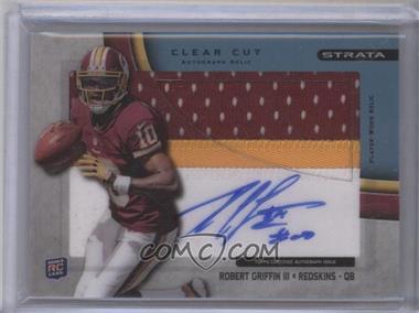 2012 Topps Strata - Clear Cut Autograph Rookie Relics - Blue Patch #CCAR-RG - Robert Griffin III /75