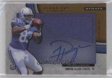 2012 Topps Strata - Clear Cut Autograph Rookie Relics - Bronze #CCAR-DA - Dwayne Allen /150