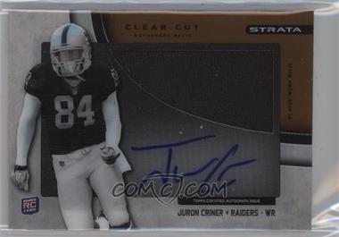 2012 Topps Strata - Clear Cut Autograph Rookie Relics - Bronze #CCAR-JC - Juron Criner /150