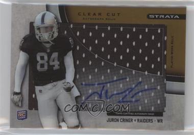 2012 Topps Strata - Clear Cut Autograph Rookie Relics - Bronze #CCAR-JC - Juron Criner /150