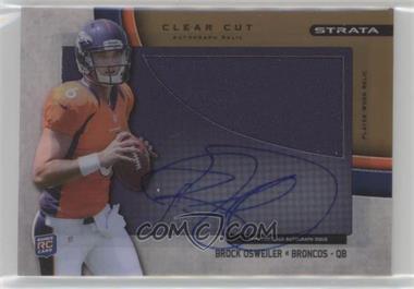 2012 Topps Strata - Clear Cut Autograph Rookie Relics - Gold #CCAR-BO - Brock Osweiler /99