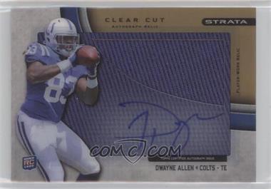 2012 Topps Strata - Clear Cut Autograph Rookie Relics - Gold #CCAR-DA - Dwayne Allen /99