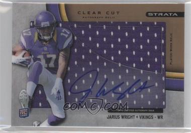 2012 Topps Strata - Clear Cut Autograph Rookie Relics - Gold #CCAR-JW - Jarius Wright /99