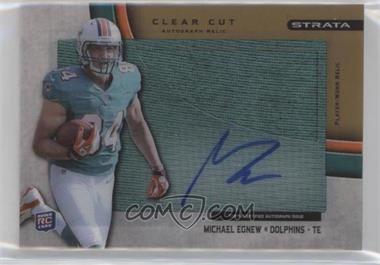 2012 Topps Strata - Clear Cut Autograph Rookie Relics - Gold #CCAR-ME - Michael Egnew /99 [Noted]