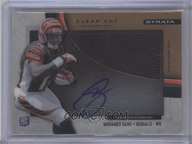 2012 Topps Strata - Clear Cut Autograph Rookie Relics - Gold #CCAR-MS - Mohamed Sanu /99