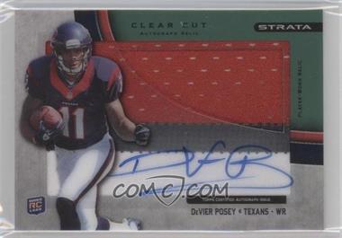 2012 Topps Strata - Clear Cut Autograph Rookie Relics - Green Patch #CCAR-DP - DeVier Posey /55