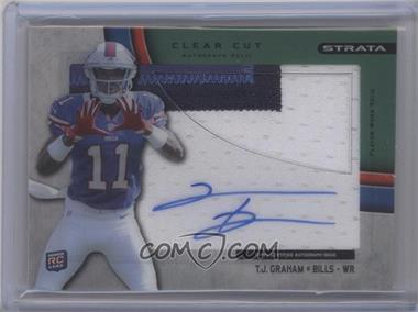 2012 Topps Strata - Clear Cut Autograph Rookie Relics - Green Patch #CCAR-TG - T.J. Graham /55
