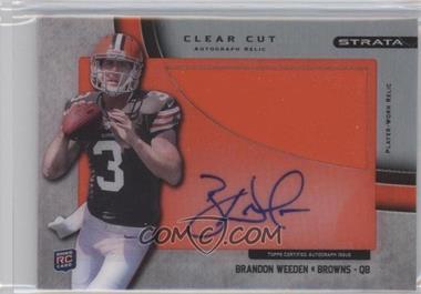 2012 Topps Strata - Clear Cut Autograph Rookie Relics - Platinum #CCAR-BW - Brandon Weeden /1