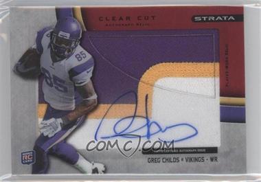 2012 Topps Strata - Clear Cut Autograph Rookie Relics - Red Patch #CCAR-GC - Greg Childs /30