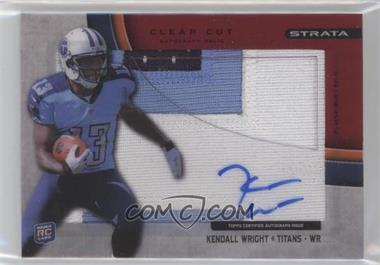 2012 Topps Strata - Clear Cut Autograph Rookie Relics - Red Patch #CCAR-KW - Kendall Wright /30