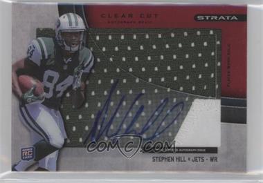 2012 Topps Strata - Clear Cut Autograph Rookie Relics - Red Patch #CCAR-SH - Stephen Hill /30